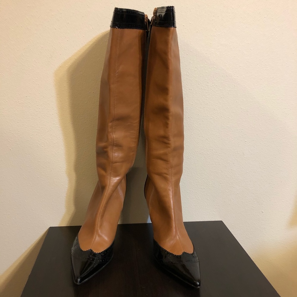 Bellofatto Italian Luxury Pointed Toe Heel Boots - Picture 2 of 10